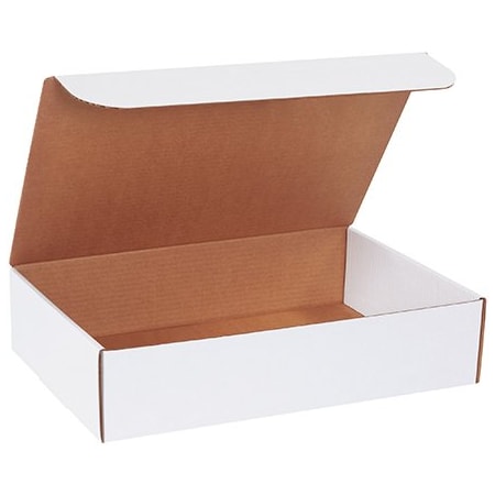 Box Packaging Corrugated Literature Mailers, 17-1/4"L x 11-1/4"W x 4"H, White ML17114